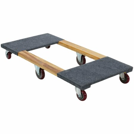 Vestil Hardwood Dolly Carpet End HDOC-2448-12